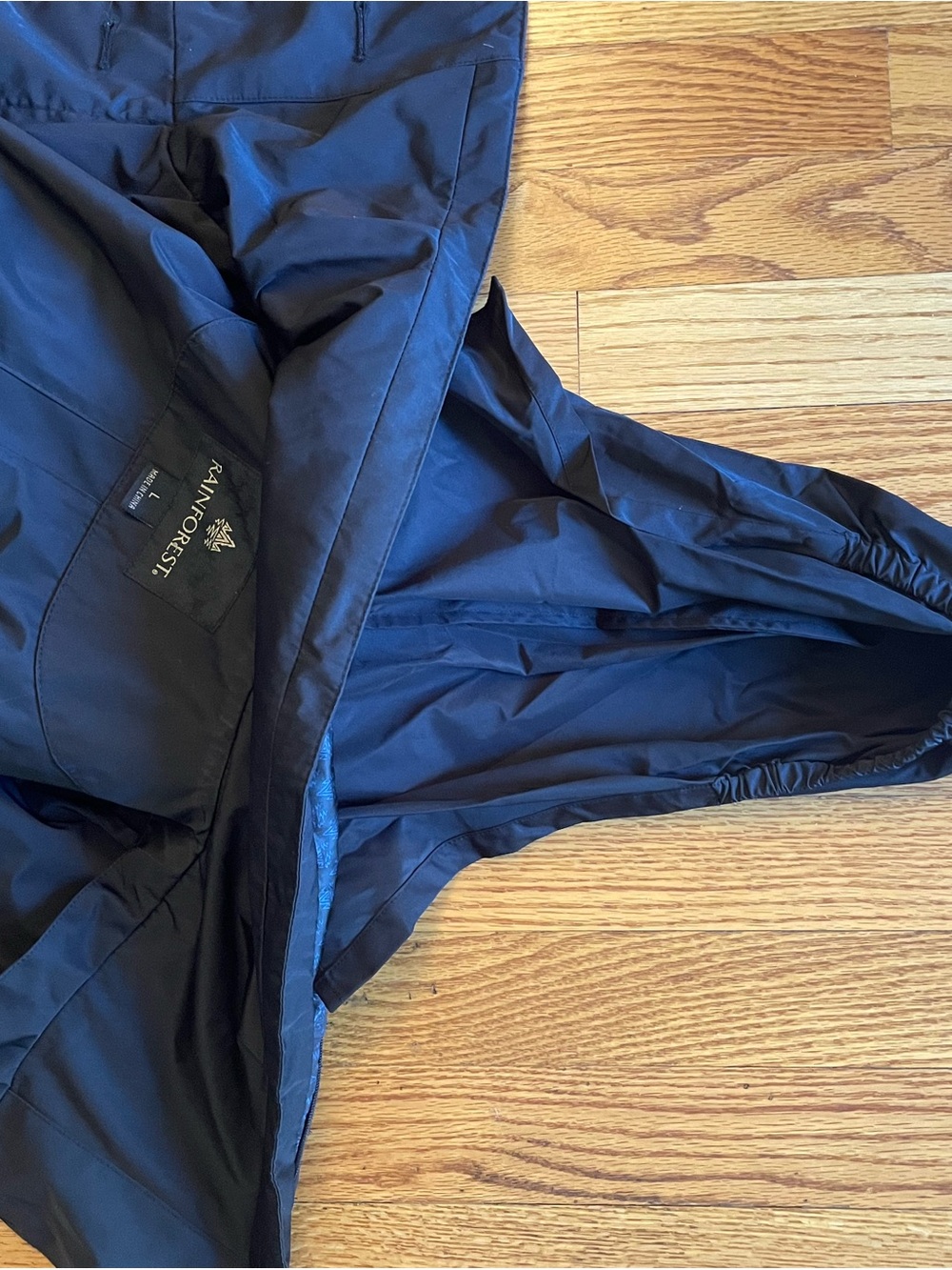 RAINFOREST Black Ruffle-Front Trench Coat - Picture 6 of 6